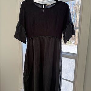 EUC Tea n’ Rose Cotton Midi Dress Natural Fibers